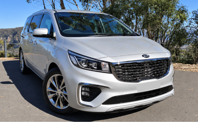 Kia Carnival eight seater available for rideshare rental